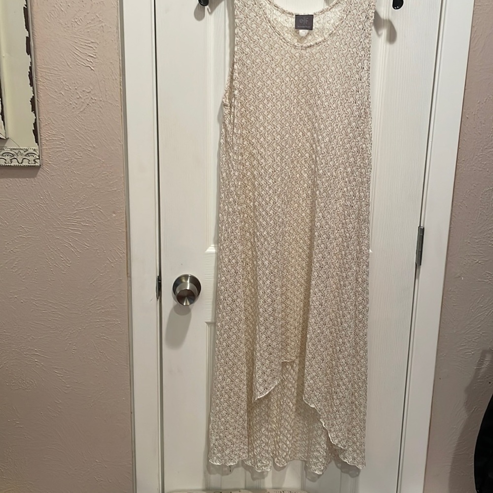 Sheer gold cover up